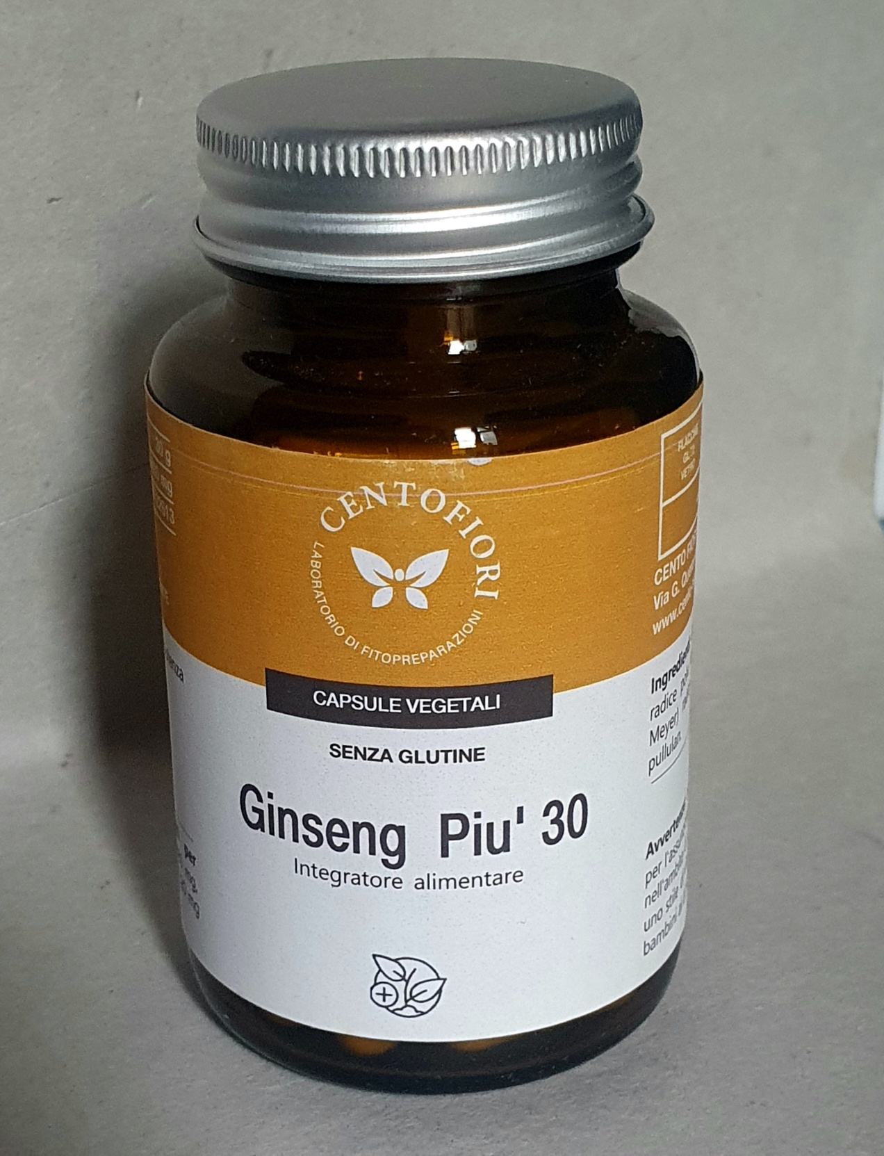 Ginseng PIù Capsule, 30% Ginsenosidi, 60 cps.
