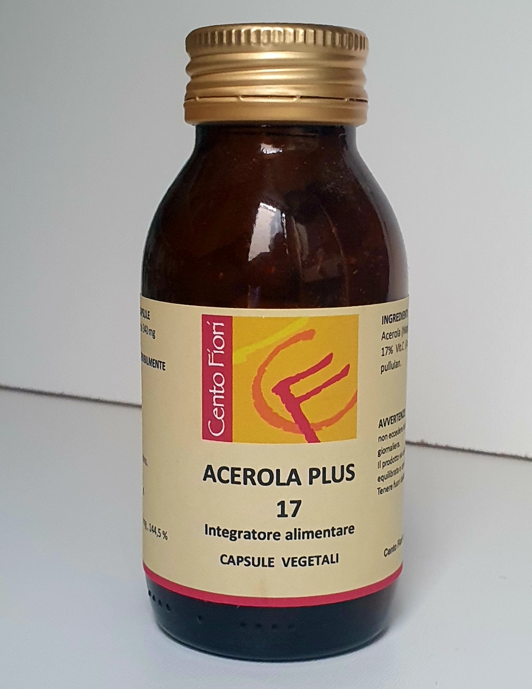 Vitamina C , Acerola Plus17 100 capsule 400mg - Clicca l'immagine per chiudere